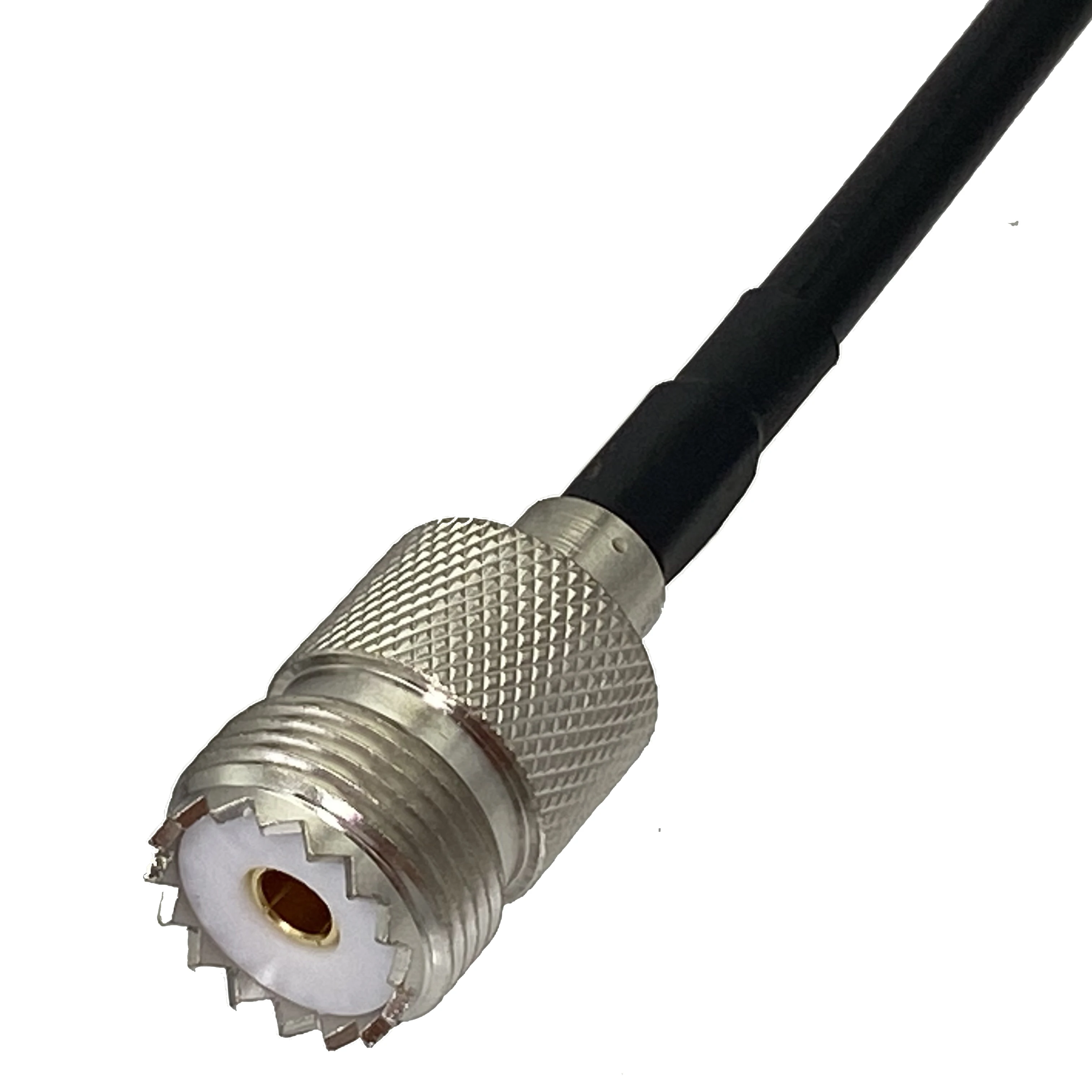 UHF PL259 Male Plug to UHF SO239 Female Jack Straight Crimp RG58 Cable Jumper Pigtail 4inch~20M