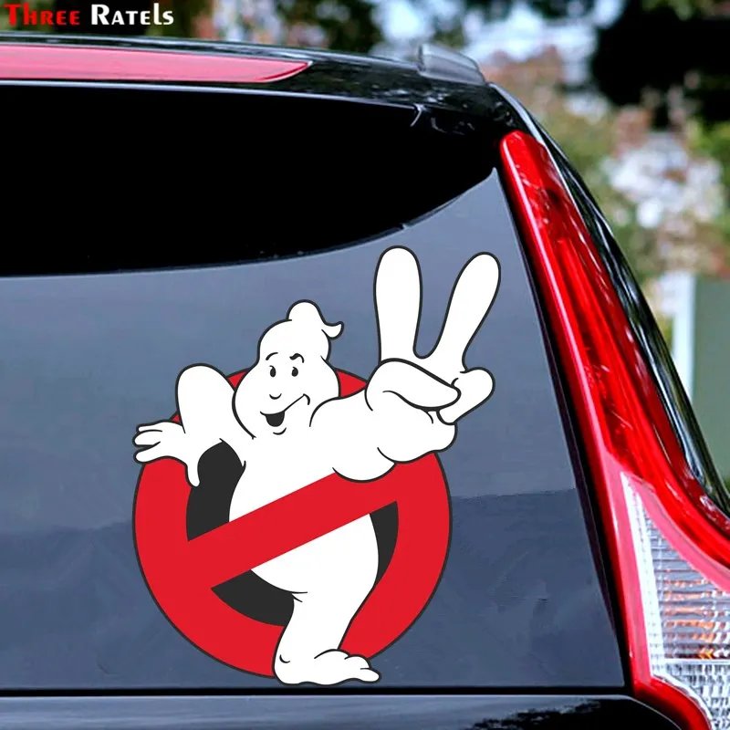 Three Ratels  FC892 Car Stickers For Ghostbusters Decal Funny Car Styling Cartoon Sticker Waterproof Auto Motor Decor Graphics