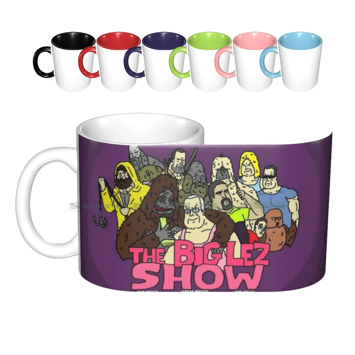 The Big Lez Show Ceramic Mugs Coffee Cups Milk Tea Mug Sassy The Big Lez Show Big Lez Show Big Lez Sasquatch Australia Cartoon