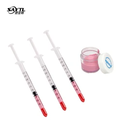 3g/20g Pink Thermal Silicone Grease Syringe Paste for CPU Cooler LED GPU Household Appliances Electronic Components Cooling