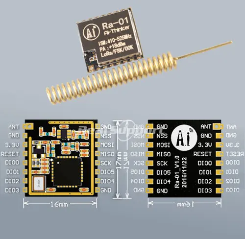 Ra-01 LoRa SX1278 433M Wireless Spread Spectrum Transmission Module Most Distant 10KM with CE FCC certifications