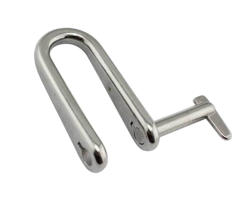 ISURE MARINE 2PCS Stainless steel 316 Key Pin Shackle Hardware Rigging 5/6/8mm