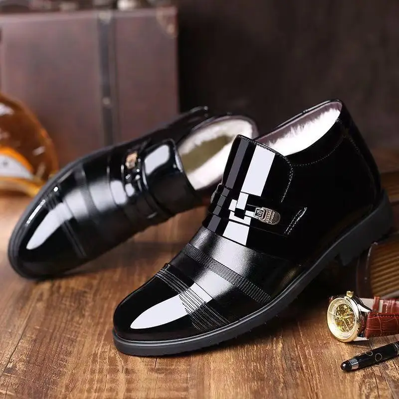 Brown Formal Ankle Boots Man Winter Shoes Men Casual Business Shoes Man  Patent Leather Black Mens Dress Boots Chelsea Boots Men - AliExpress 322