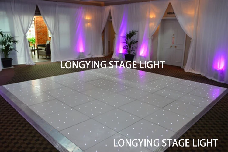 2ft * 2ft LED Startile Dance Floor Wedding Disco Design Professional Led Star Dancing Panels Wireless Connect