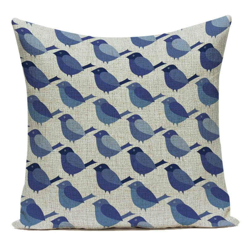 لطيف الكرتون الطيور غطاء الوسادة ديكور المنزل كيس وسادة لمكتب أريكة سيارة الشمال ديكور المنزل وسادة غطاء