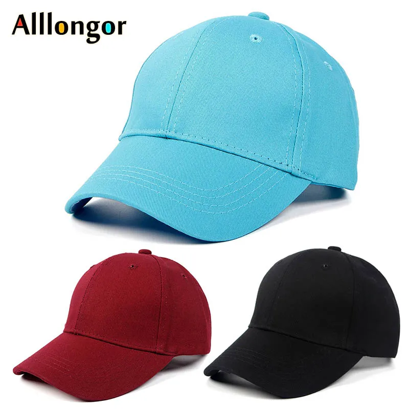 HOT Cap For Boy Baby Cotton 2024 Summer Snapback Kids Baseball Cap Men Women gorras Solid Black Hats for Girls White Children