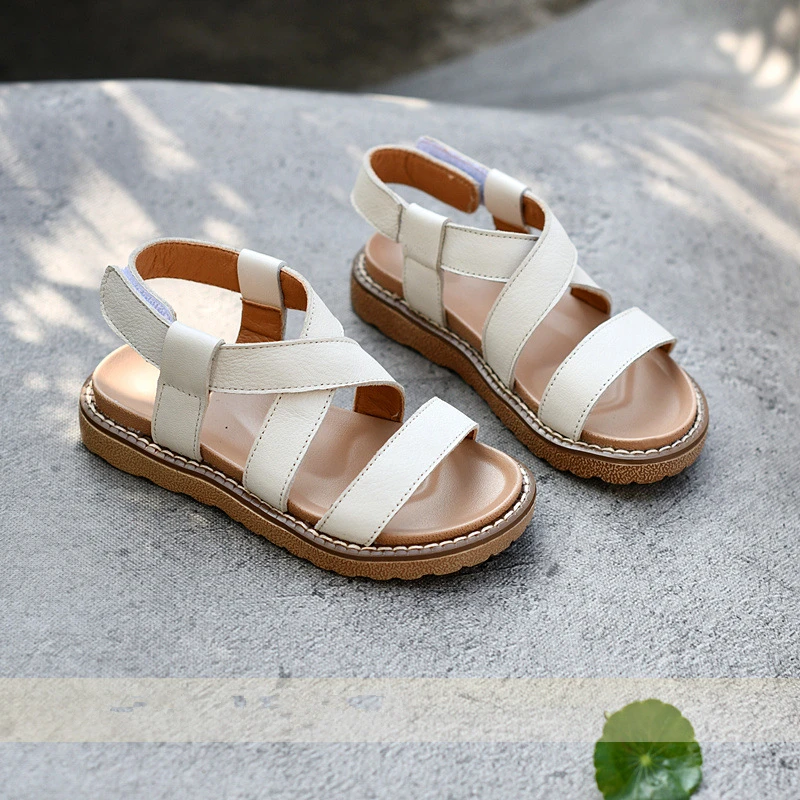 Summer Girl Sandals Children beach Shoes Genuine Leather Water Shoes trend kids shoes