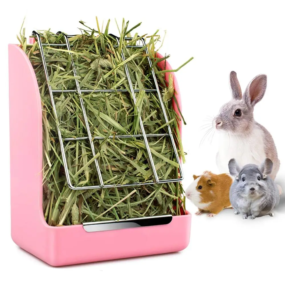 Rabbit Guinea Pig Chinchilla Feeder Less Wasted Pet Feeding Rack Manager