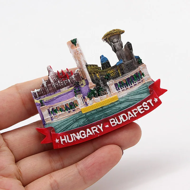 Lucerne lion Macao Italy Venice New Zealand 3D magnetic refrigerator sticker Souvenirs home decoration Budapest Hungary Cambodia