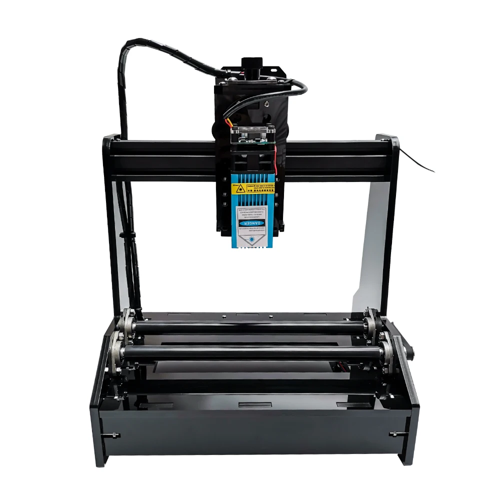 15W Cylindrical Laser Engraving Machine Engrave Cylindrical Stainless Steel Metal Automatic DIY Cutting Plotter CNC Router