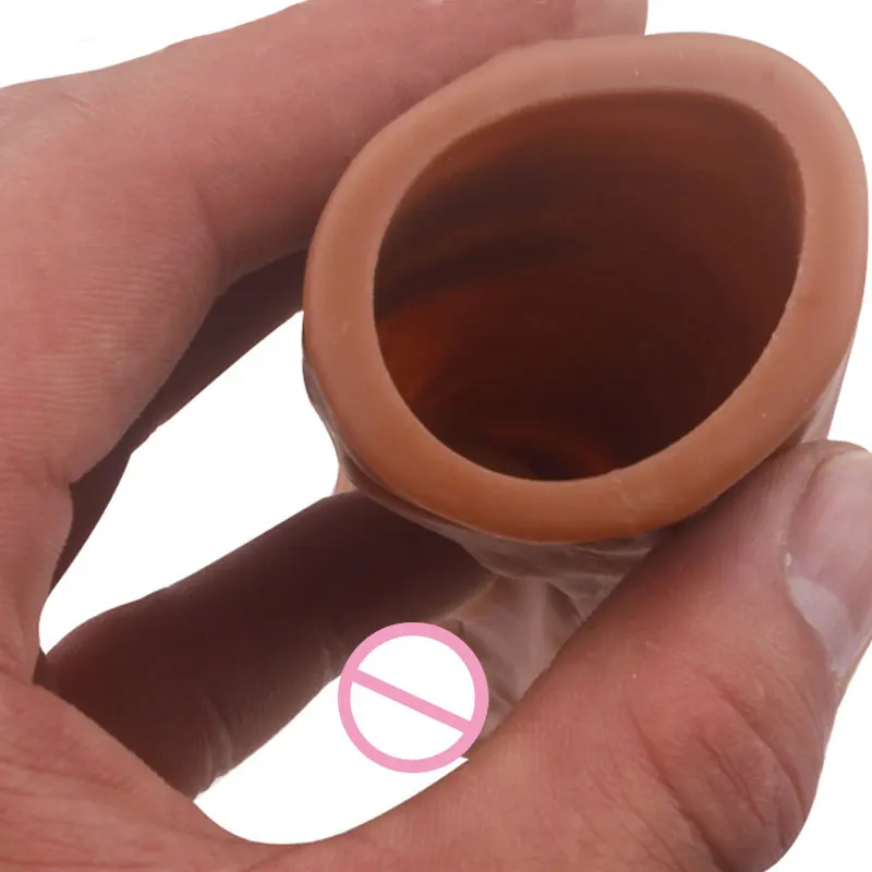 Male Cock Ring Sex Toys For Couples Anal Sex Male Organ Adult Reusable Penis Sleeve Enlargement Silicone Condoms Penis Extension