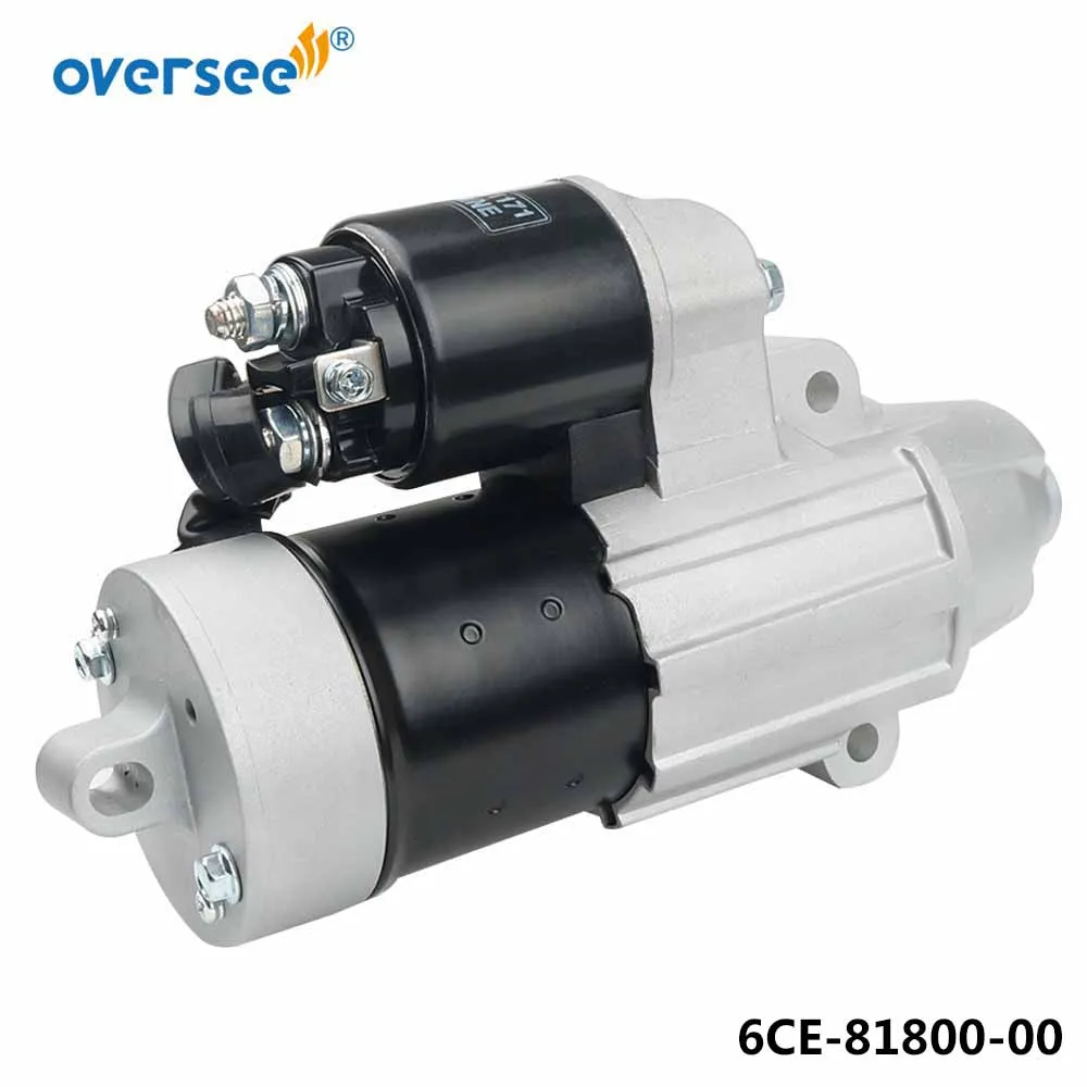 6CE-81800 Starter Motor For Yamaha 4T 225HP 300HP Outboard Motor; 6CE-81800-00; 6CE-81800-01