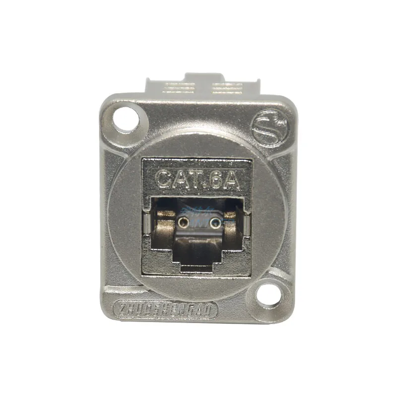 Network non-shielded D type 86 panel RJ45 CAT6A 10 megabit high speed broadband crimping socket module