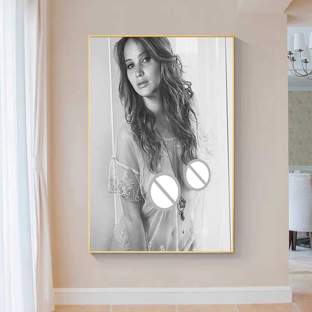 SP120 Silk Cloth Wall Jennifer Lawrence Actress Star Art Home Decoration Gift