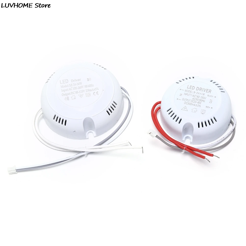 1 Pc 24W 36w LED Driver,ceiling Driver,220v Round Driver Lighting Transform For LED Downlights, Lights