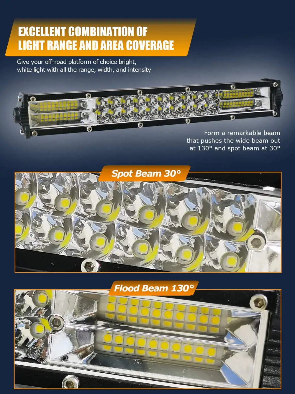 Weketory-Super Slim LED Trabalho Light Bar, 11 ", 21", 2 linhas, para carro, veículo, trator, barco, Off Road, 4WD, 4x4, caminhão, SUV, ATV