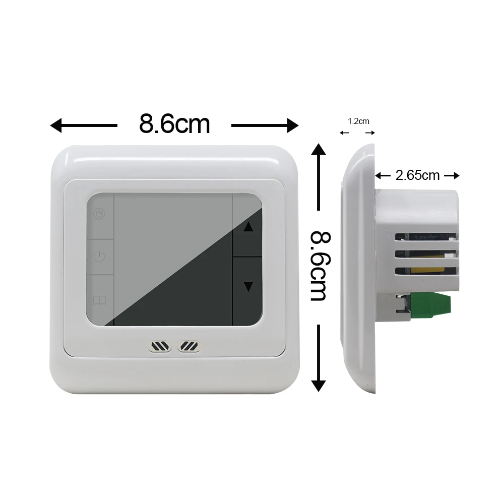 Thermostat de chauffage au sol numérique sous 16A, régulateur de sol chaud, température mécanique programmable hebdomadaire, Leurs ulateur de chaleur ambiante