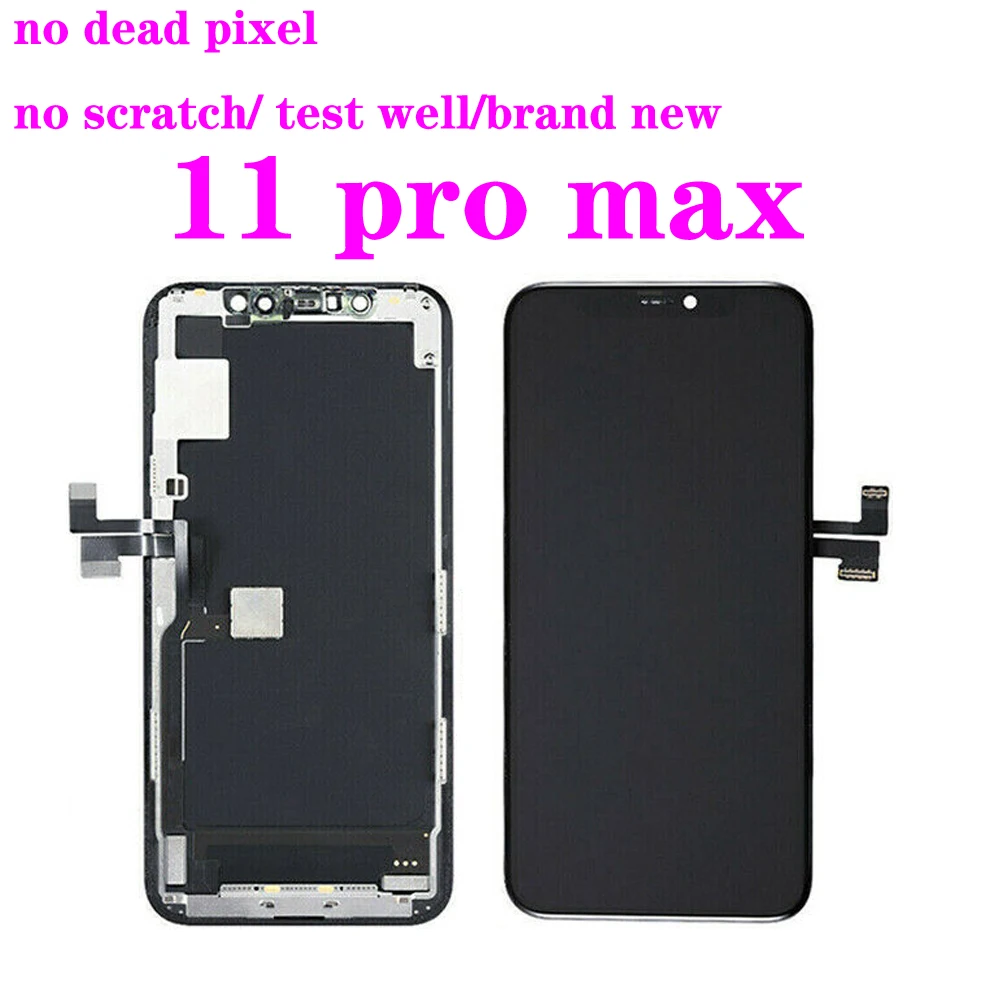 Super Amoled For iPhone 12 Pro Max LCD Display Touch Screen Digitizer For iPhone 11 Pro Max LCD Screen Replacement X XR XS MAX