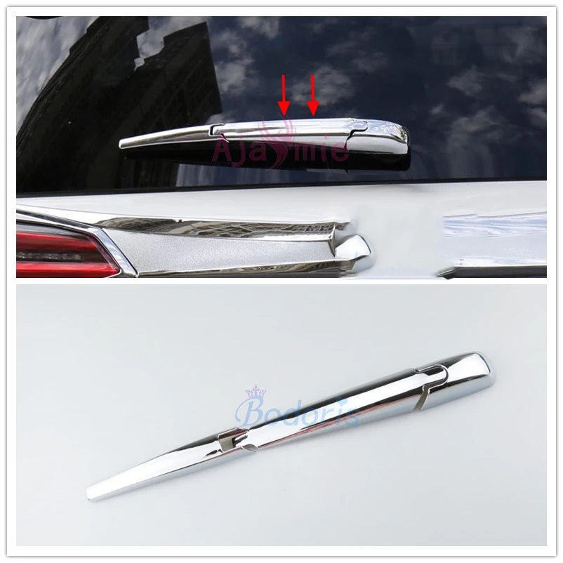 

For Toyota RAV4 2016 2017 2018 Rear Window Rain Wiper Cover Overlay Trim Panel Garnish Frame Kit Chrome Car Styling Accessories