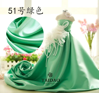 150x100cm Satin thick small fabric yarn curtain diy satins christmas green series high density lint-free 280g/m