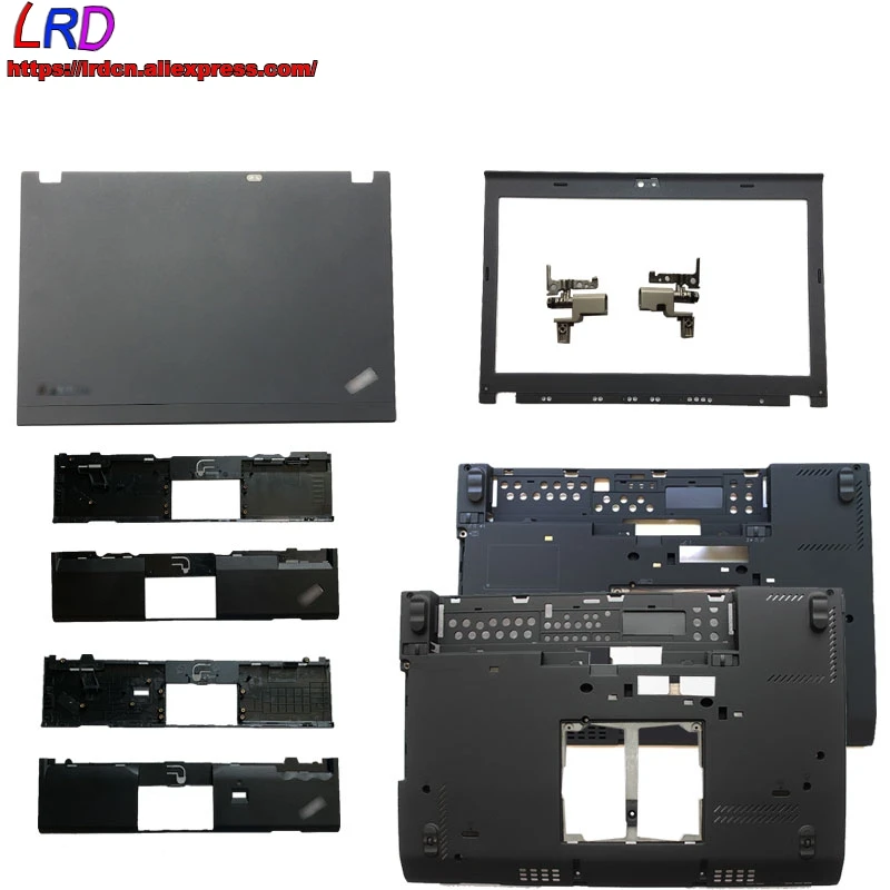 Pantalla de cubierta trasera LCD, marco frontal, bisel, reposamanos, Base superior, inferior, inferior y bisagra para portátil Lenovo Thinkpad X220