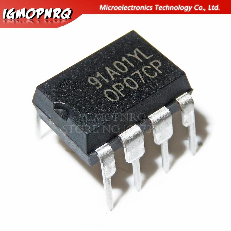 10pcs OP07CP OP07 OP07C DIP-8 Operational Amplifiers - Op Amps Low Offset Voltage new original