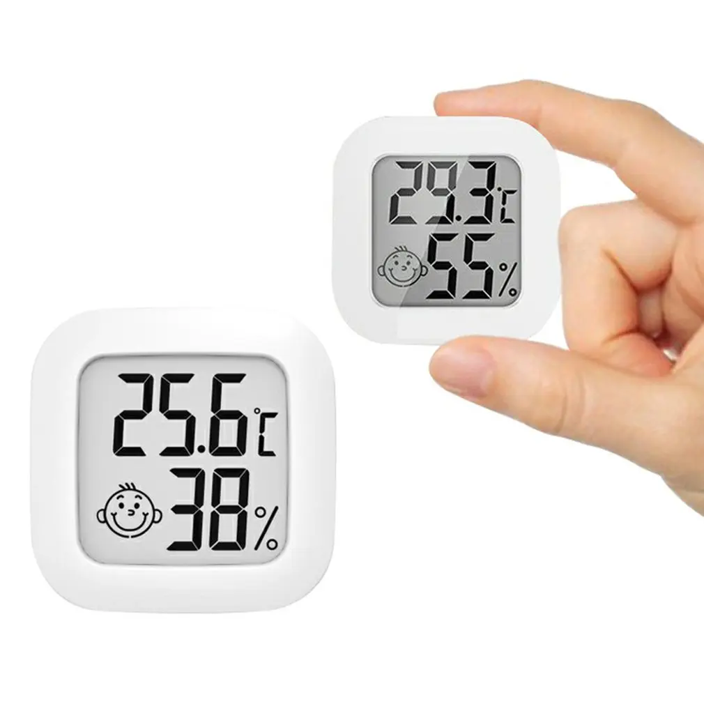 Mini Indoor Thermometer Digital LCD Temperature Sensor Humidity Meter Thermometer Room Hygrometer Gauge Weather Station