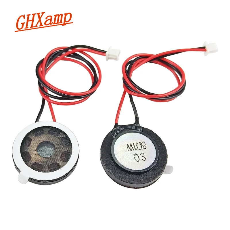 GHXAMP 20mm mały głośnik wewnętrzna linia wiązania magnetycznego głośnik z tworzywa sztucznego 8Ohm 1W dla inteligentnego zamka aparat do telefonu komórkowego 2 szt.