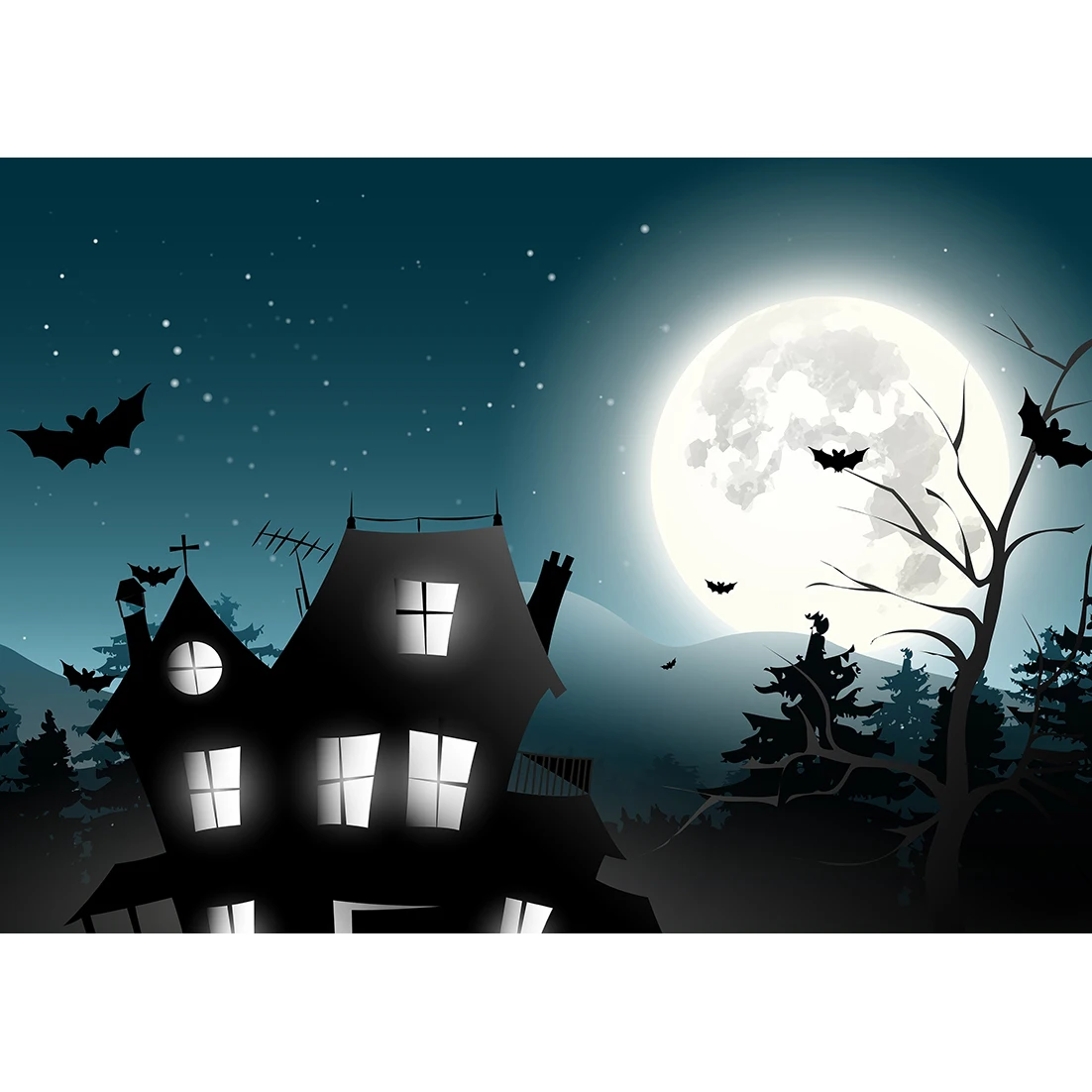 Casa assombrada morcegos aranha halloween fotografia fundo crianças retrato de festa fotográfico background photo studio photohpne