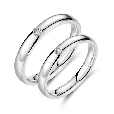 Buyee 925 Sterling Silver Female Thin Ring Finger White Zircon Simple Ring for Women Fashion Wedding Fine Jewelry Circe Gift