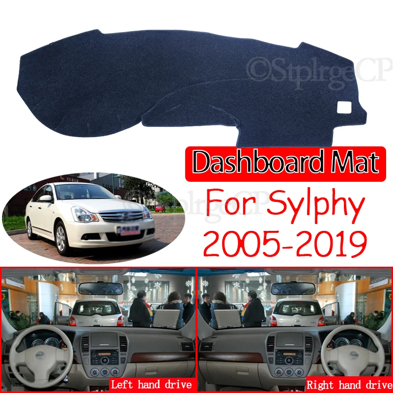 for Nissan Sylphy G11 2005~2019 Bluebird Anti-Slip Mat Dashboard Cover Pad Sunshade Dashmat Accessories 2009 2010 2011 2012 2013