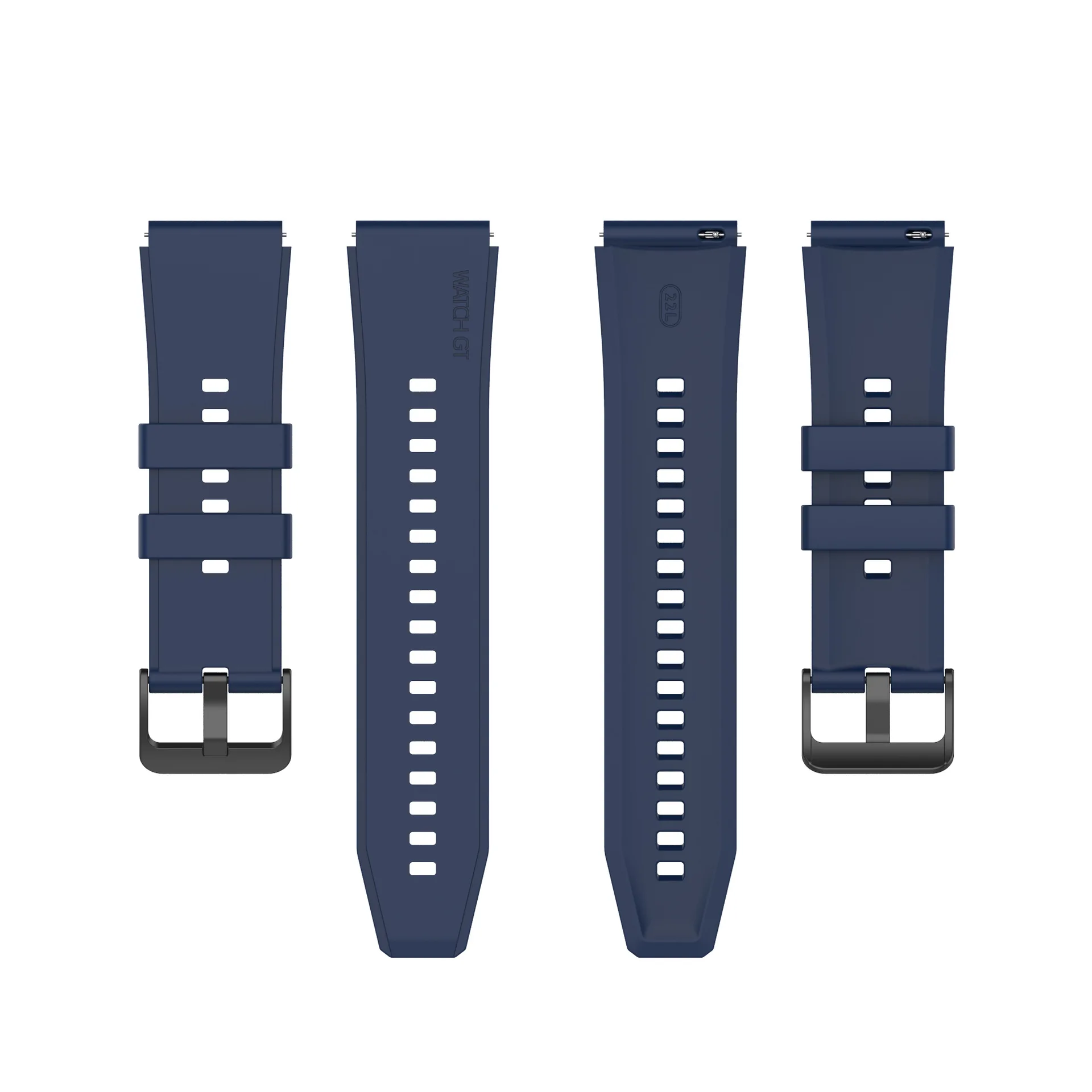 22mm banda de silicone pulseira de pulso para huawei relógio 3 gt3 gt2 gt honra gs pro magia 2 46mm amazfit gtr stratos pulseira