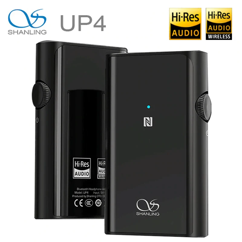 

SHANLING UP4 Amplifier Dual ES9218P DAC/AMP Portable HiFi CSR8675 Bluetooth 5.0 Balanced Output Headphone Amplifier