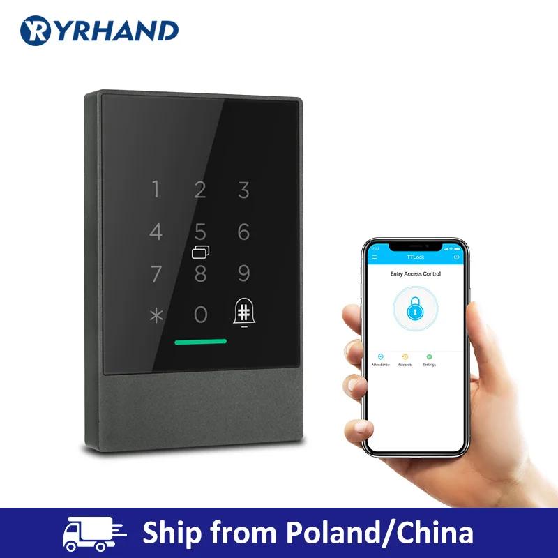 

IP66 Waterproof RFID Door Controller App Remote Control Keypad Password Card Bluetooth RFID Access Reader