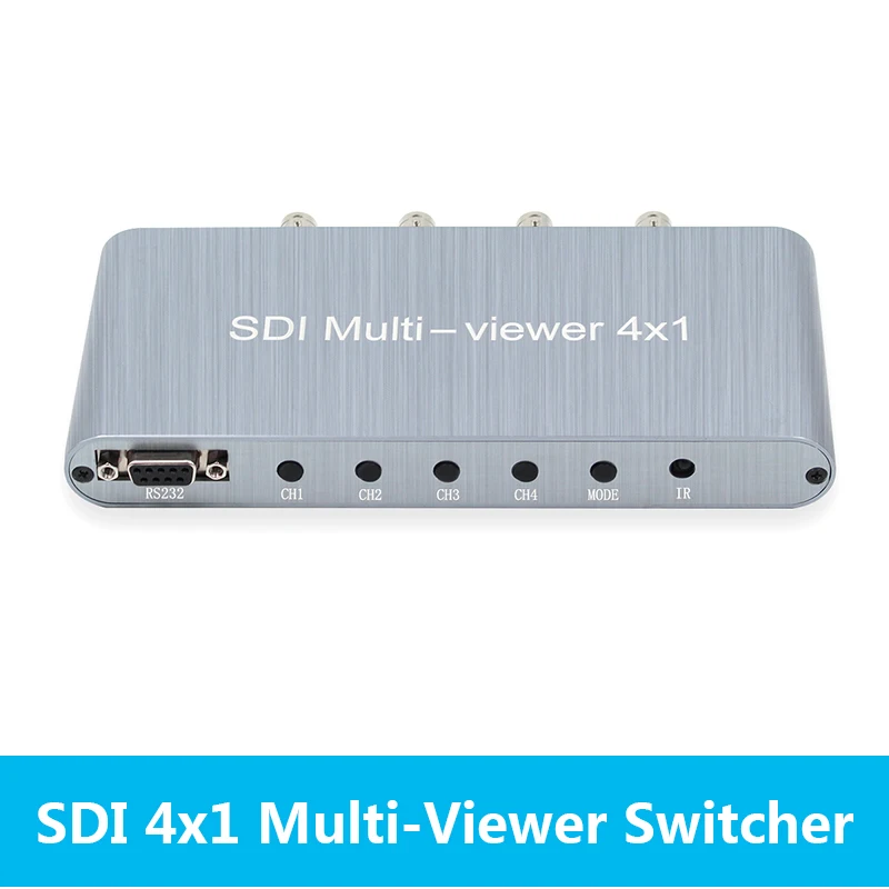 

Wiistar SDI 4x1 Quad Multiviewer Switcher Simultaneously 1080P 60Hz HDMI Quad Screen Multiviewer Switch Seamless Wall-mountable