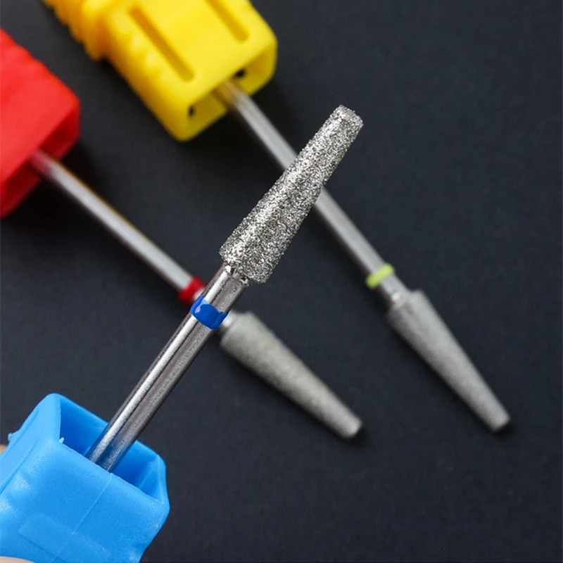 Diamond Milling Cutters For Manicure Carbide Trapezoid Nail Drill Bits Equipment Tools