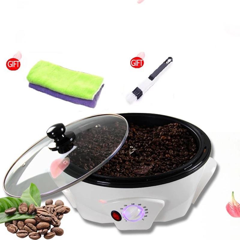 800G เครื่องคั่วกาแฟไฟฟ้าอัตโนมัติกาแฟ Bean Baker 1200W เครื่องเบเกอรี่เหมาะสำหรับถั่วลิสงคั่ว