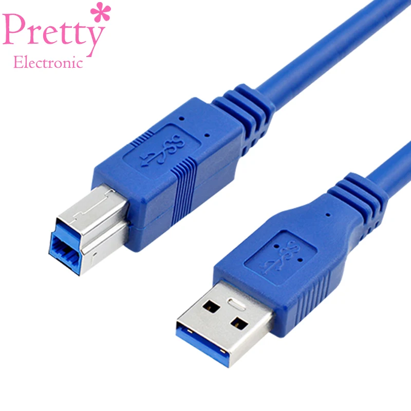 

USB 3.0 Printer Cable Male to Male Print Cables For Scanner Fax Machine printer Sync Data Cord 0.3m 0.6m 1m 1.5m 2m 3m 5m