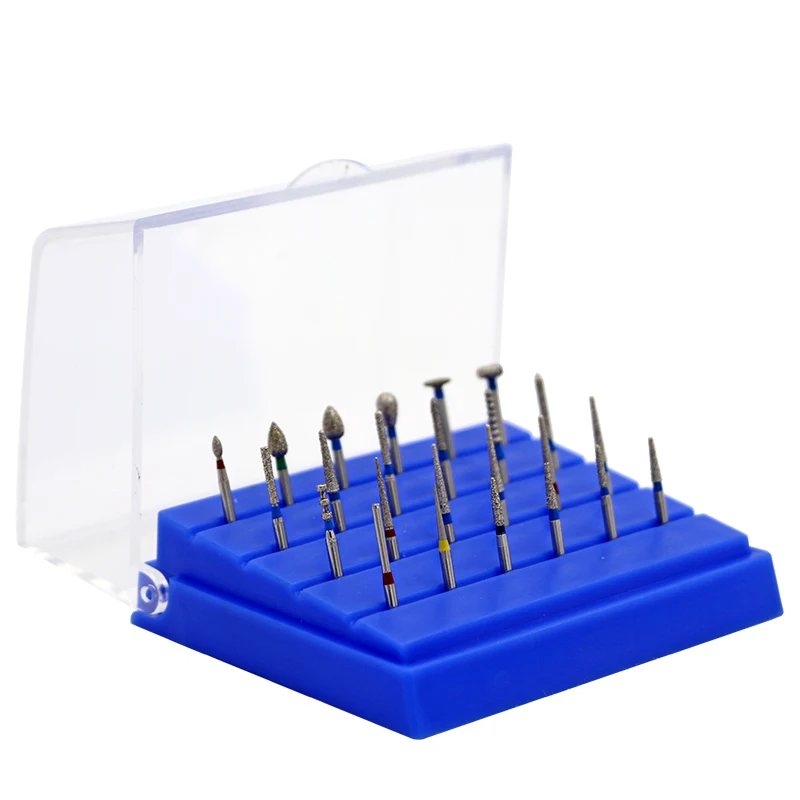 

24pcs Dental Diamond Polishing Burs Set Teeth Polisher Drill Bits Set for High Speed Handpiece Ceramic Teeth Porcelain Crown