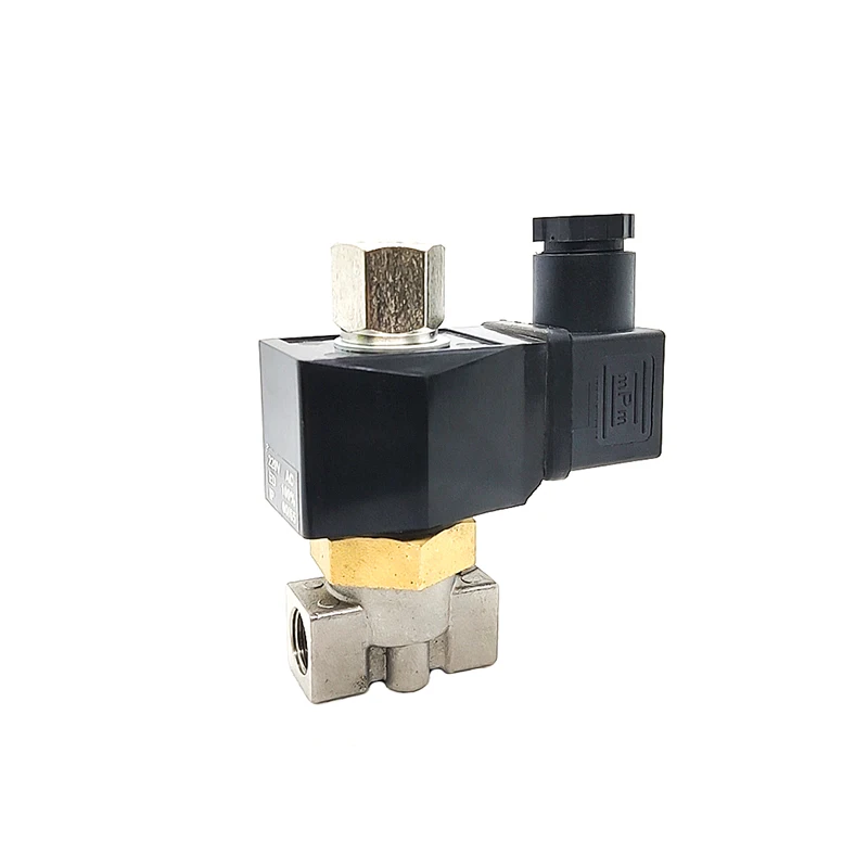 1/8" 1/4" Edelstahl-Magnetventil, normalerweise offen, Edelstahl-Magnetventil 110V 220V 12V 24V – Detail 1