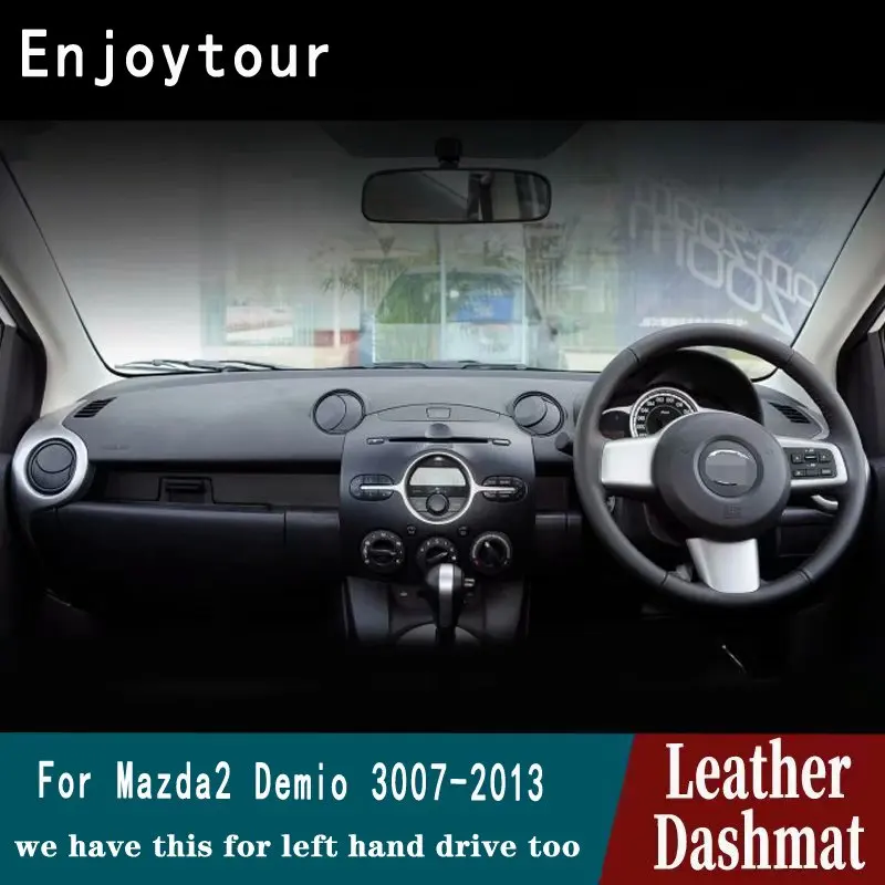 

Для Mazda 2 Demio 2007 2008 2009 2011 2013 2012 кожаный коврик для приборной панели, коврик для приборной панели, коврик для приборной панели, аксессуары для стайлинга автомобиля RHD