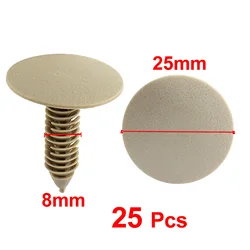 Uxcell 10/25/30/50/100 Pcs 7.5mm Car Retainers Plastic Splash Weatherstrip Mat Clip