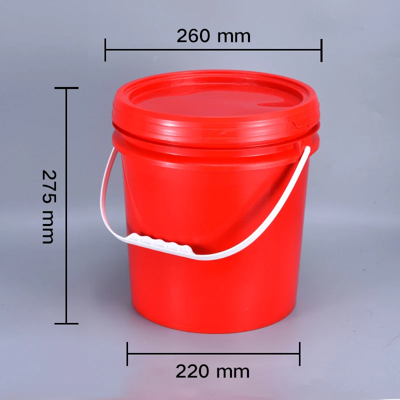 10 liter Plastic Bucket with Lid and handle Food Grade Polypropylene Storage container Leakproof Pail 2PCS