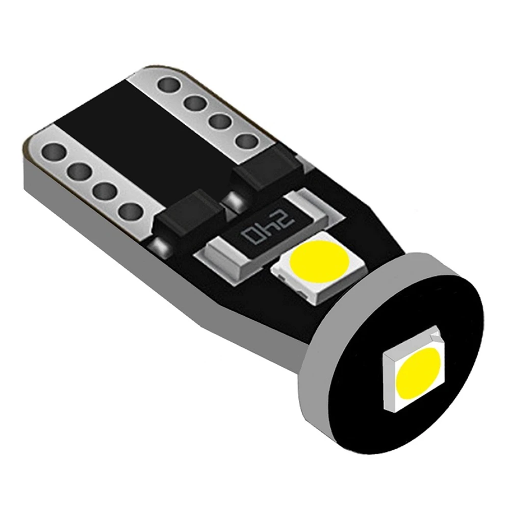 

10x T10 LED W5W LED Car DRL 3030 3SMD 194 168 Position Lights Reading Interior Lamp Canbus 12V 6500k White Yellow Polarity Free