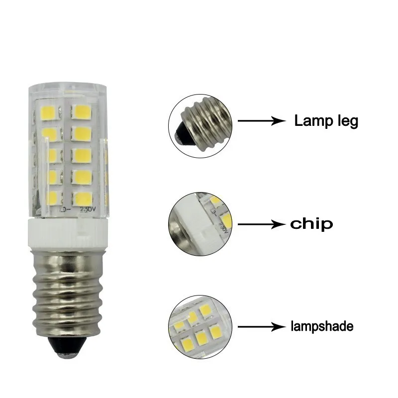 NEW Mini E14 LED Lamp 3W 5W 9W 12W AC 220V LED Corn Bulb SMD2835 360 Beam Angle Replace Halogen Chandelier Lights