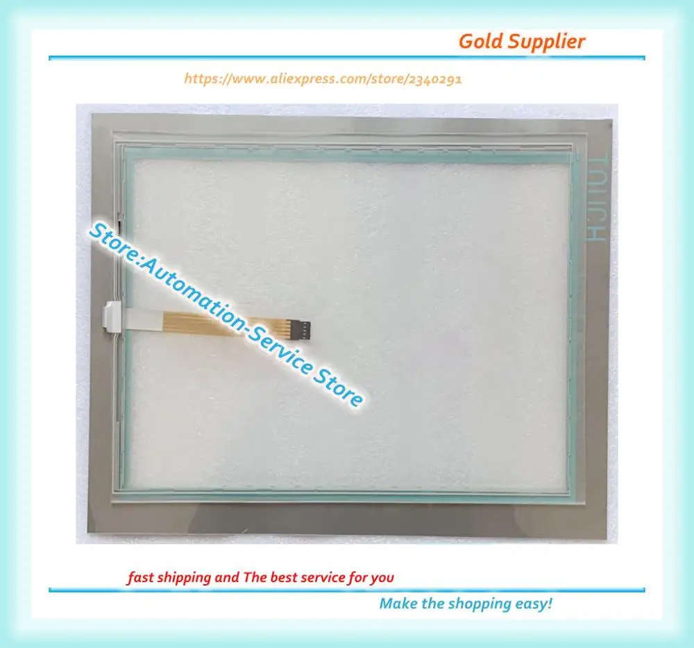 For MP377-15 6AV6644-0AB01-2AX0 Touch Panel HMI New Touch Screen Glass + Protective Film Mask