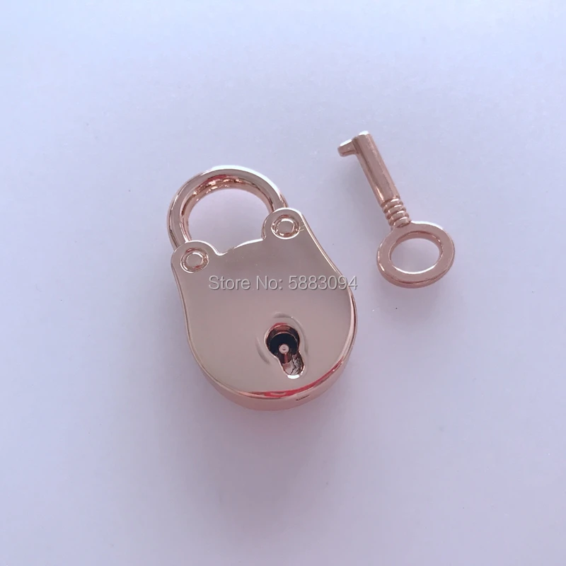 Multi-color Metal Round Padlock ,Cute Padlock with Key for Bag decoration