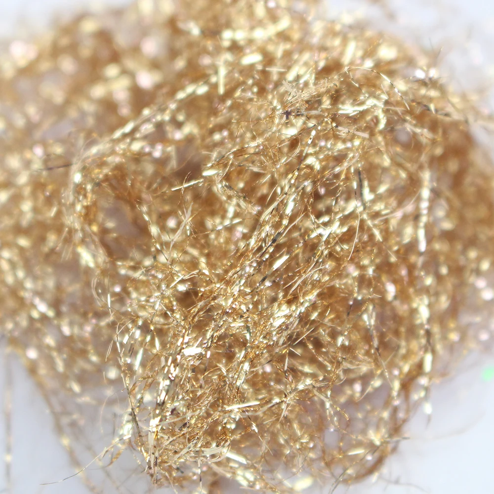 Gold Foil Wire Taiwan Antique Gold Leaf Tinsel Imitation Foil Gilding for Christmas Decoration Glass Gilded Painting Nail Crafts