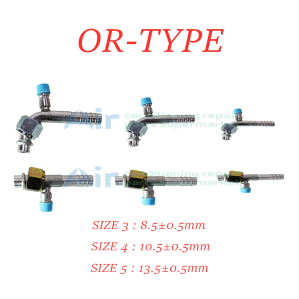 Hose joint for automobile air conditioner,Air cooling joint,OR\\R134 fitting with valve,Air cooling Fitting with valve