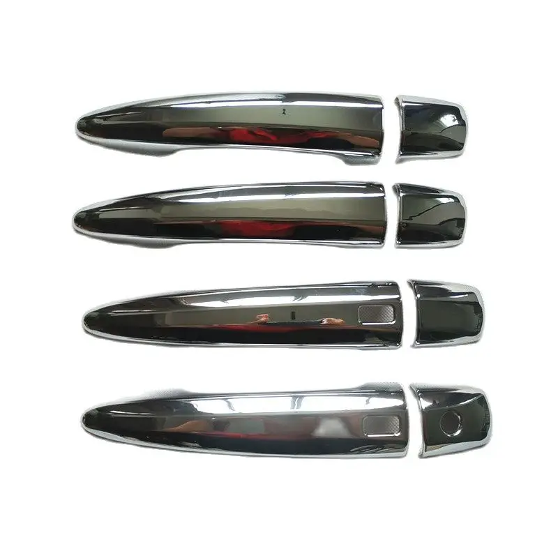 

For Nissan Sentra Sylphy B18 2020 2021 2022 2023 Accessories Door Handle Cover Trim Plastic Chrome Imitation Carbon Fiber